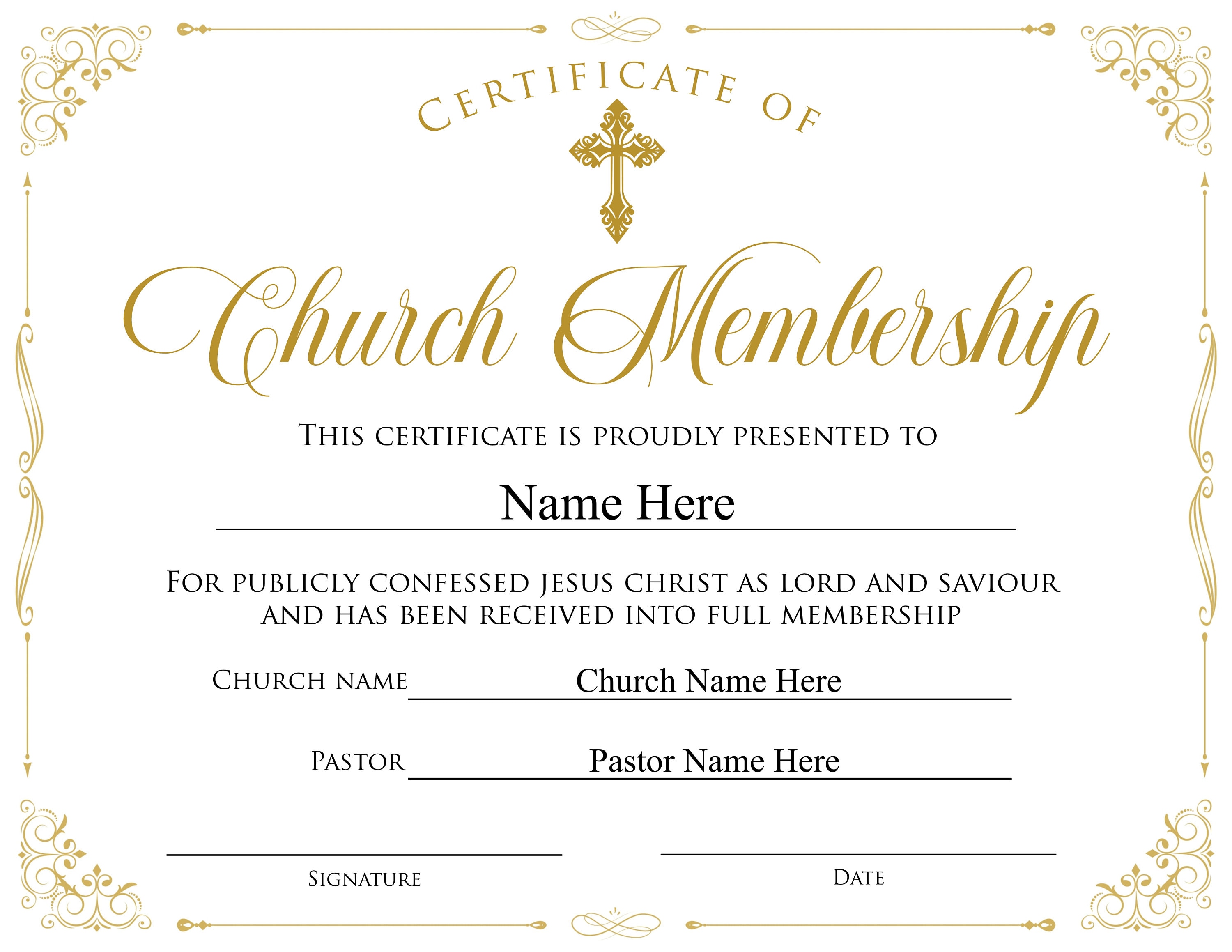 membership certificate templates