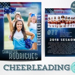 Spirit Star: Cheerleader Trading Card Template | Editable with Corjl