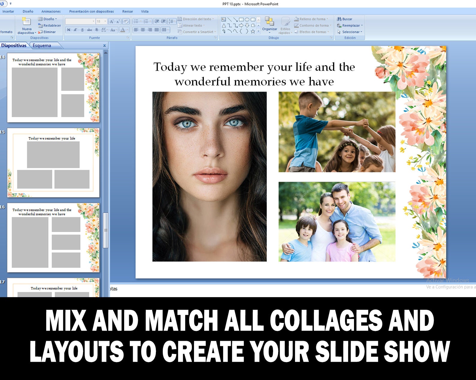 Funeral Slideshow Template. Funeral Powerpoint Template. Etsy