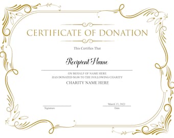 church donations etsy