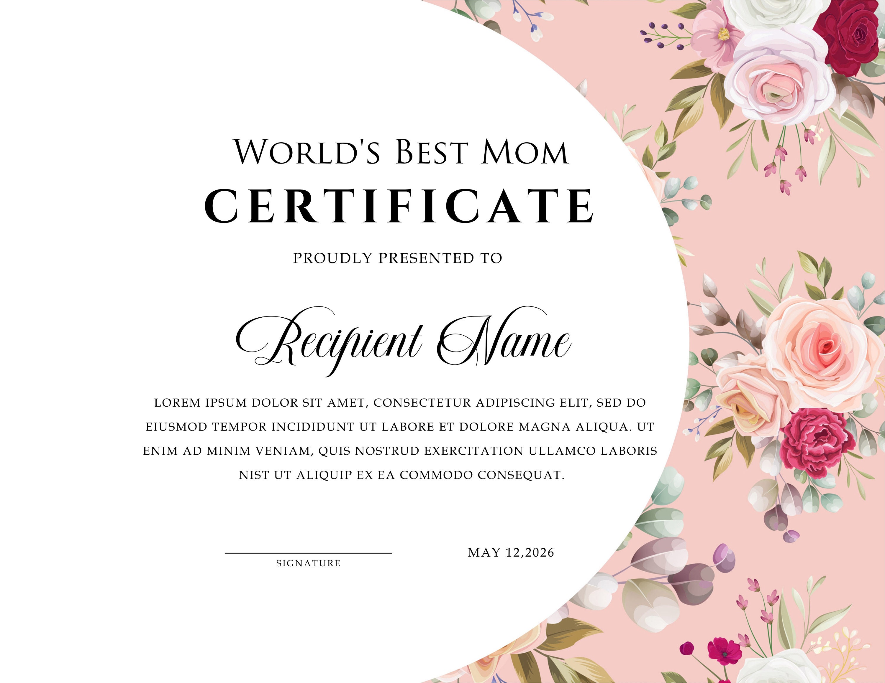 Nist Collage Sex Video - Printable Worlds Best Mom Certificate. Certificate for Mom. - Etsy