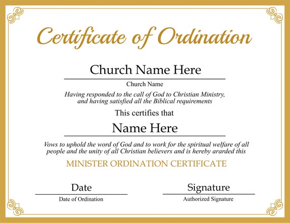 editable-ordained-minister-certificate-template-printable-etsy-ireland