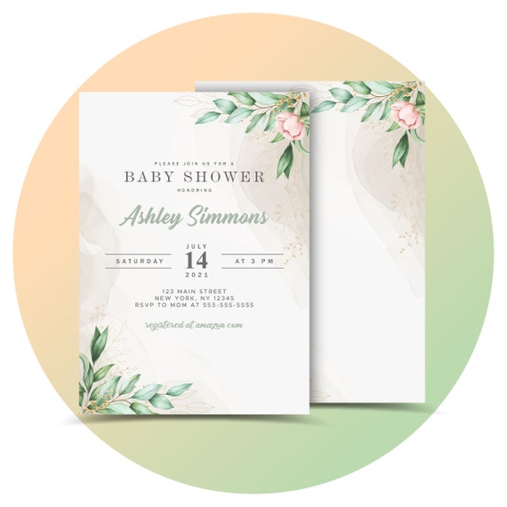 Baby Shower Invitation Instant Download Editable Printable | Etsy
