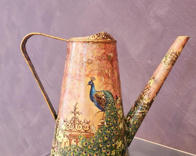 Hand Decorated Metal Watering Can Great Birthday/Housewarming/Anniversary/Christmas Gift Unique Gift for Garden Lovers, Home Decor