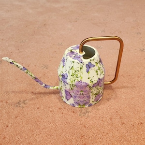 Hand Decorated Metal Watering Can with Purple Butterfly Design Birthday/Housewarming/Anniversary/Christmas Unique Gift  for Garden Lovers
