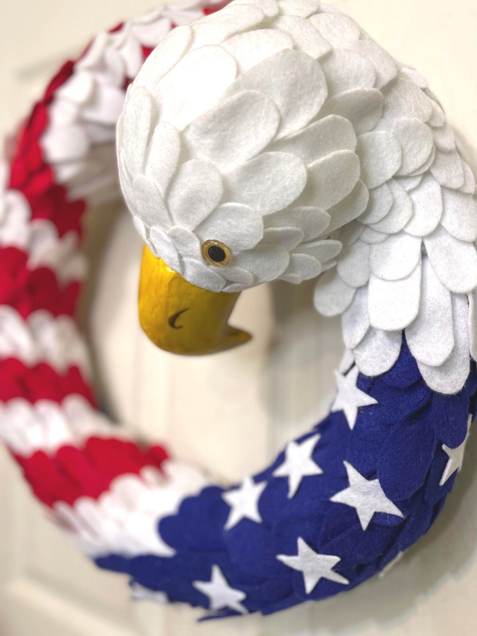 American Flag Eagle Wreath handmade Etsy