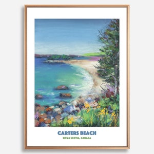 Carters Beach, Nova Scotia - Pastell Kunstdruck