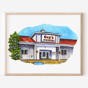 Frenchy&#39;s Thrift Store Art Print