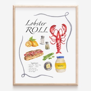 Kunstprint kreeft op rol