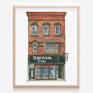 Yeah Yeah&#39;s Pizza Art Print