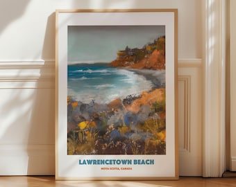 Lawrencetown Beach - Pastel Print