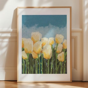 Grandmas Tulips - Pastel Print