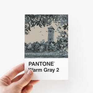 Carte postale de la tour de Dingle (Pantone Warm Gray 2)