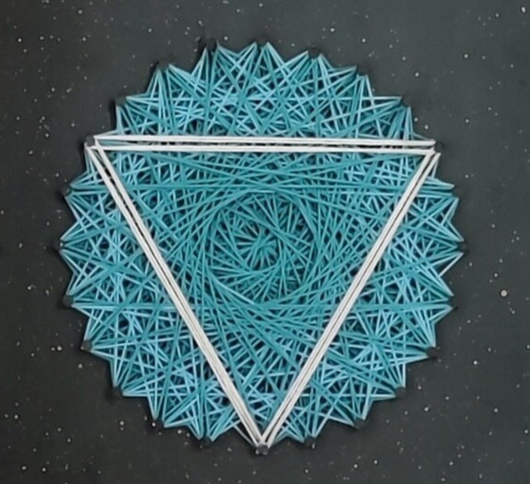 Geometrical String Art String Art Wall Hanging for Home Etsy