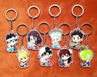 Dr Stone Anime Acrylic Keychain - Dr Stone Keyrings