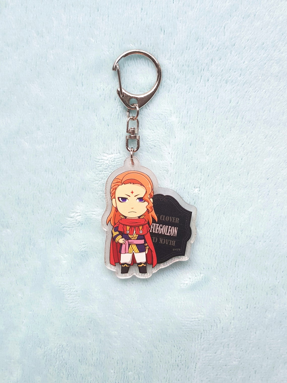 Black Clover Anime Acrylic Keychain Black Clover Keyrings Etsy