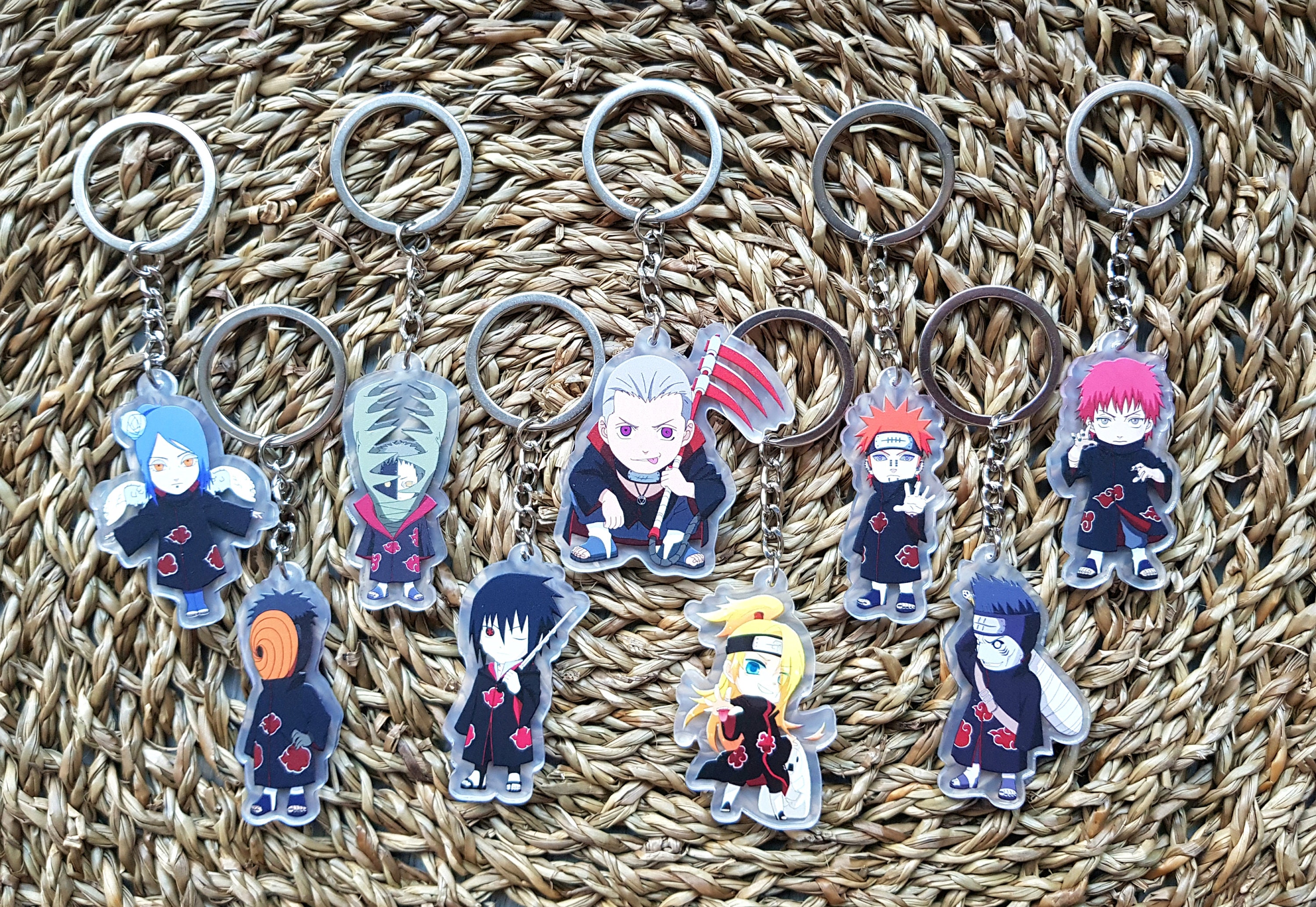 3D file AKATSUKI NARUTO🔑 CLOUD KEYCHAIN ・3D printing idea to