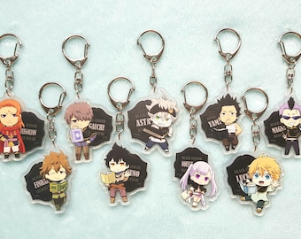 Black Clover Anime Acrylic Keychain - Black Clover Keyrings