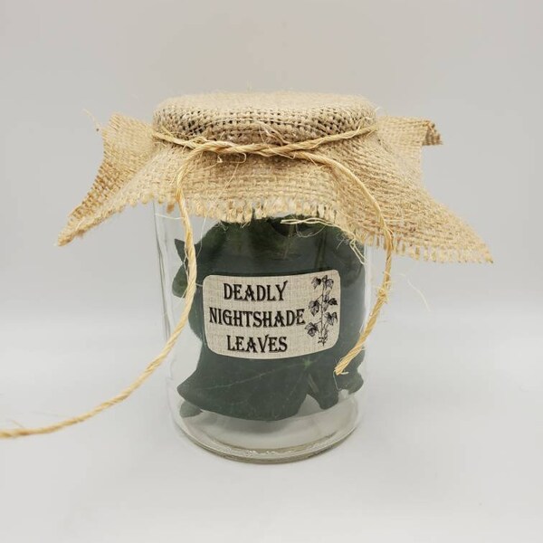 Deadly Nightshade Jar - Etsy