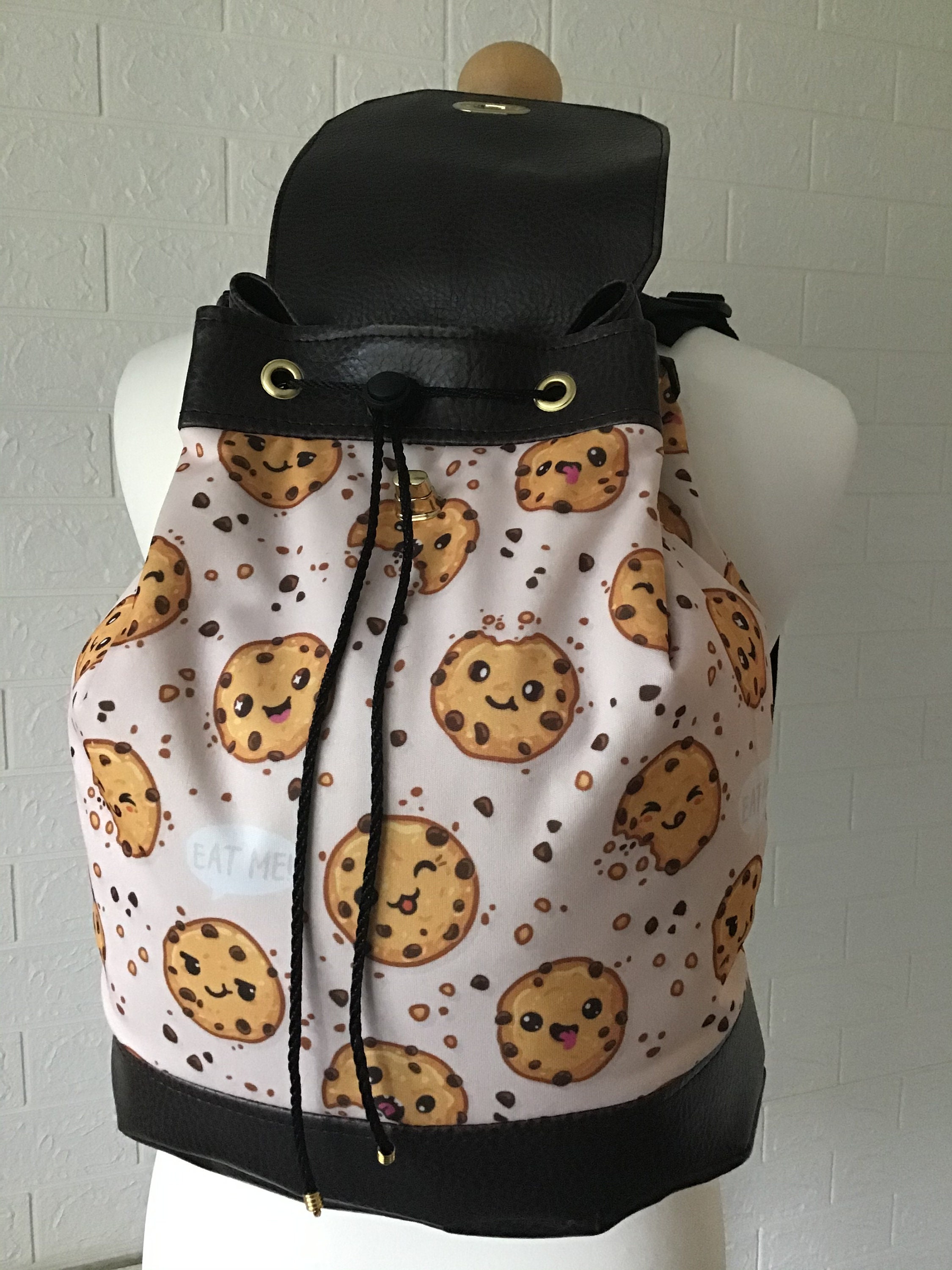 Childrens Cute Cookie Rucksack Backpack with Brown ECO Faux Etsy