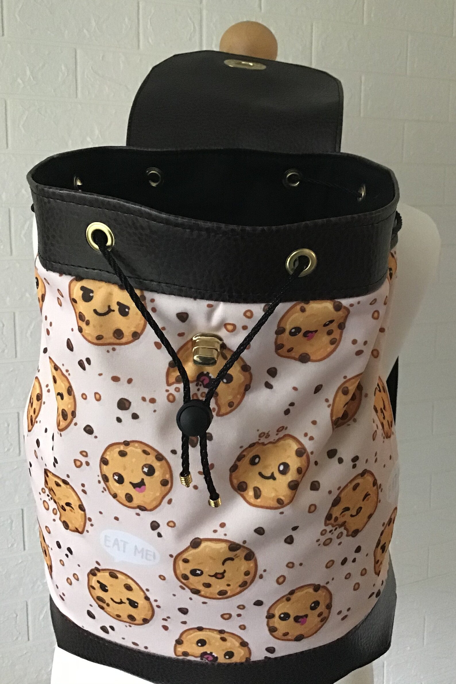 Childrens Cute Cookie Rucksack Backpack with Brown ECO Faux Etsy