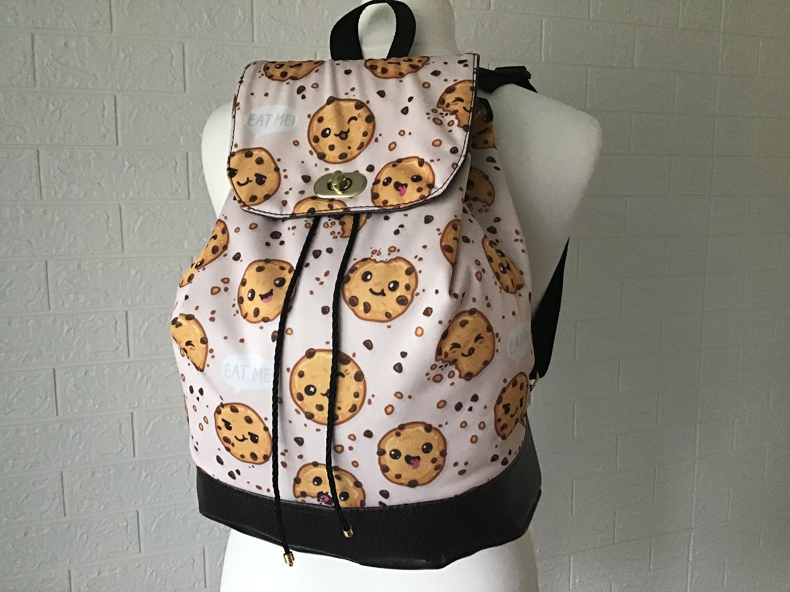 Childrens Cute Cookie Rucksack Backpack with Brown ECO Faux Etsy