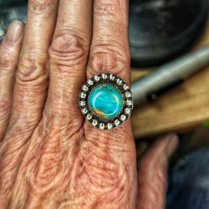 Turquoise Sterling Silver ring size 9
