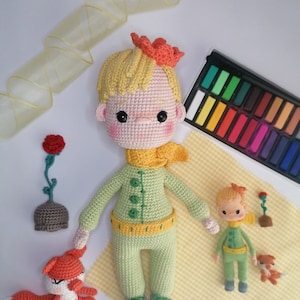 Little Prince Crochet Pattern, Doll, Fox, Rose (PDF Pattern)