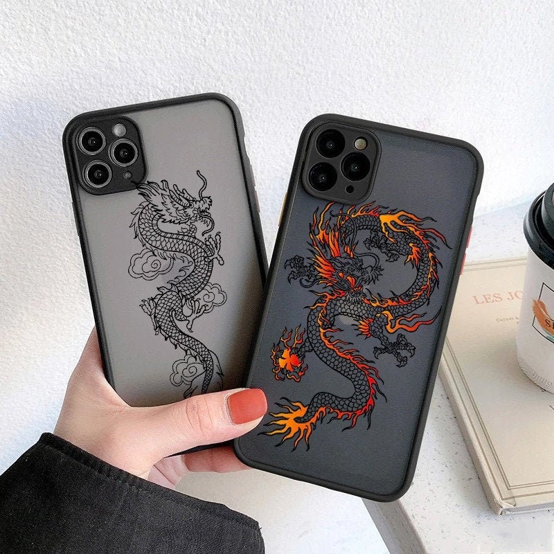 Vintage Black Dragon Phone Case For iPhone 11 7 8 Plus X XR Xs 12pro …