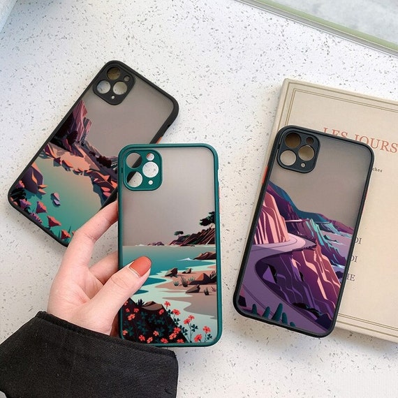 Hand Painted Landscape Phone Case Apple Wallpaper For Iphone Etsy