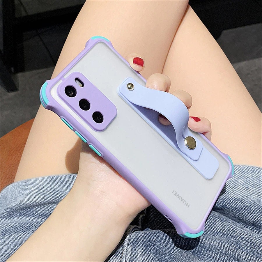 Matte Stand Holder Clear Samsung Phone Case For Galaxy S21 S10 S9 S8 …