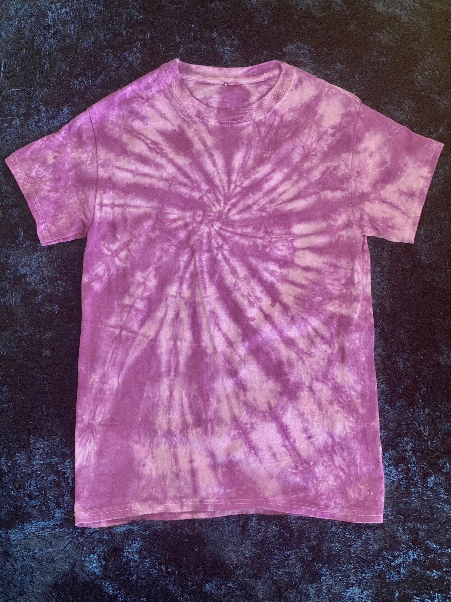 Purple Tie Dye T-Shirt | Etsy