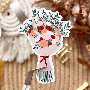 Herbstlicher Blumenstrauß Sticker | Herbststrauß Sticker, Herbst Aufkleber, Journal Sticker Herbst, Planer Sticker Herbstlich