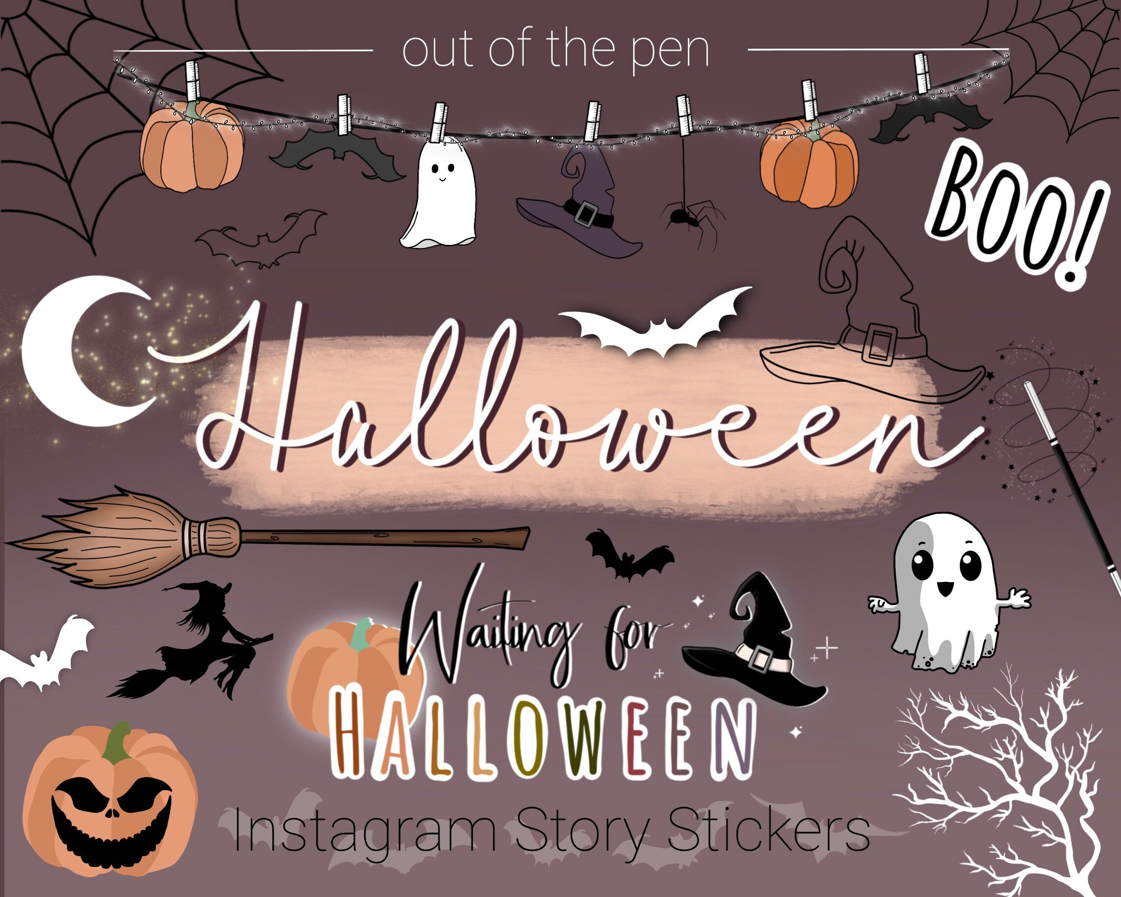 Halloween Holiday Sticker by Creepy Gals for iOS & Android