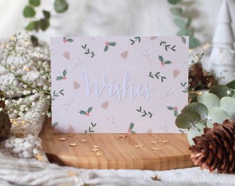 Christmas Postcard “Christmas Wishes” | Christmas Cards optionally with Envelope | Postcard Christmas