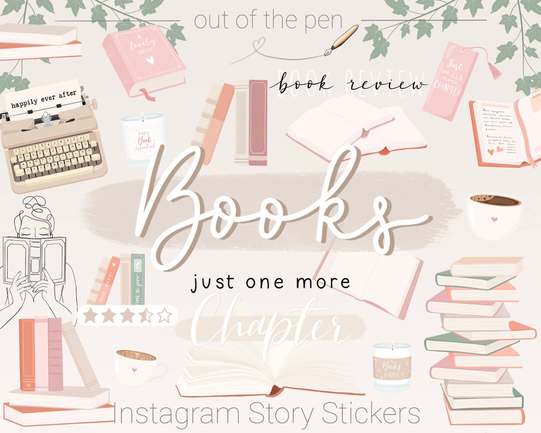 Books Instagram Story Stickers, Bookstagram Story Stickers, Reading ...