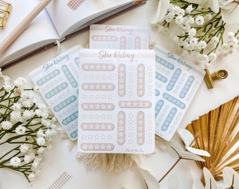 Sticker Sheet Star Rating, Blank 5 Star Stickers, Book Journal Stickers, Movie Rating Stickers, Book Rating Stickers, 5 Star Rating Stickers