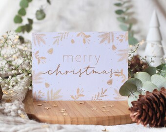 Christmas Postcard “Merry Christmas” | Christmas Cards optionally with Envelope | Postcard Christmas