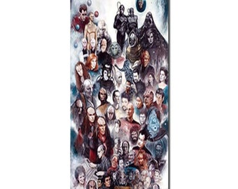 Star Trek The Next Generation Tribute 11" x 17" Mini Print Signed Del Arco