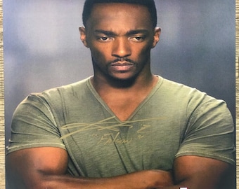 Anthony Mackie The Falcon Green Shirt 8 x 10 Photo