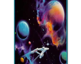 Star Trek Second Star 30" x 25" litho Signed by Shatner and Nimoy
