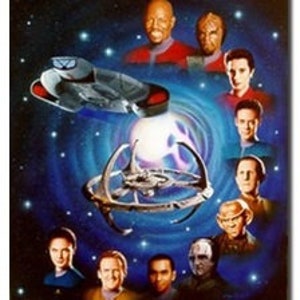 STAR TREK Espacio Profundo Nueve mini impresión 12 x 16 "