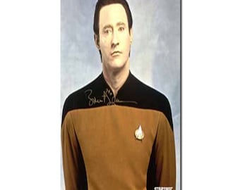 Brent Spiner - Star Trek The Next Generation Signed 8x10 (Yellow Shirt)
