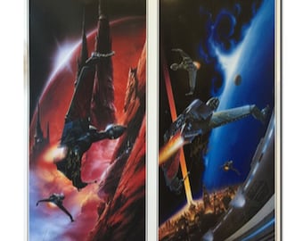 STAR TREK The Next Generation Birds of Prey Litho 30" x 21.5"