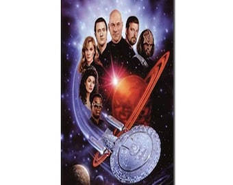 Star Trek The Next Generation - Cast 26" x 35" Litho Total Cast Signed