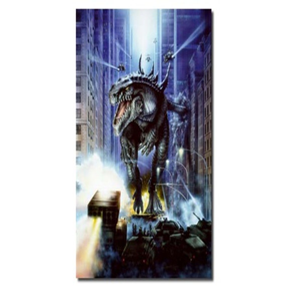 Godzilla 1998 Lithographie Etsy