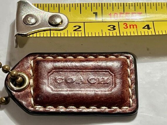 Vintage Coach Brown Hang Tag & Chain Replacement - Gem