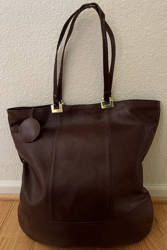 Bottega Veneta Large Brown Vintage Leather Shoulde