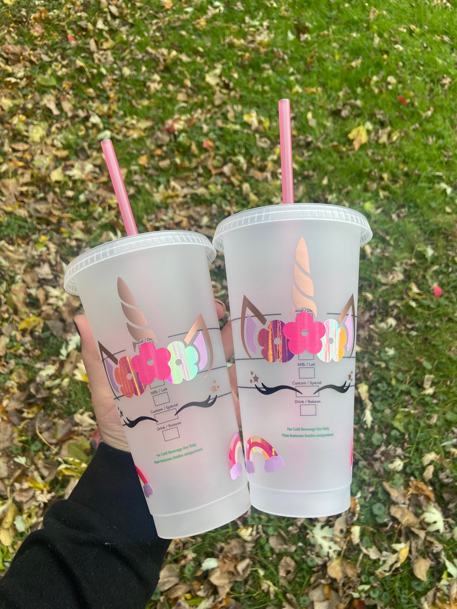 Unicorn Starbucks Cup Unicorn Kids Cup Starbucks Reusable Etsy