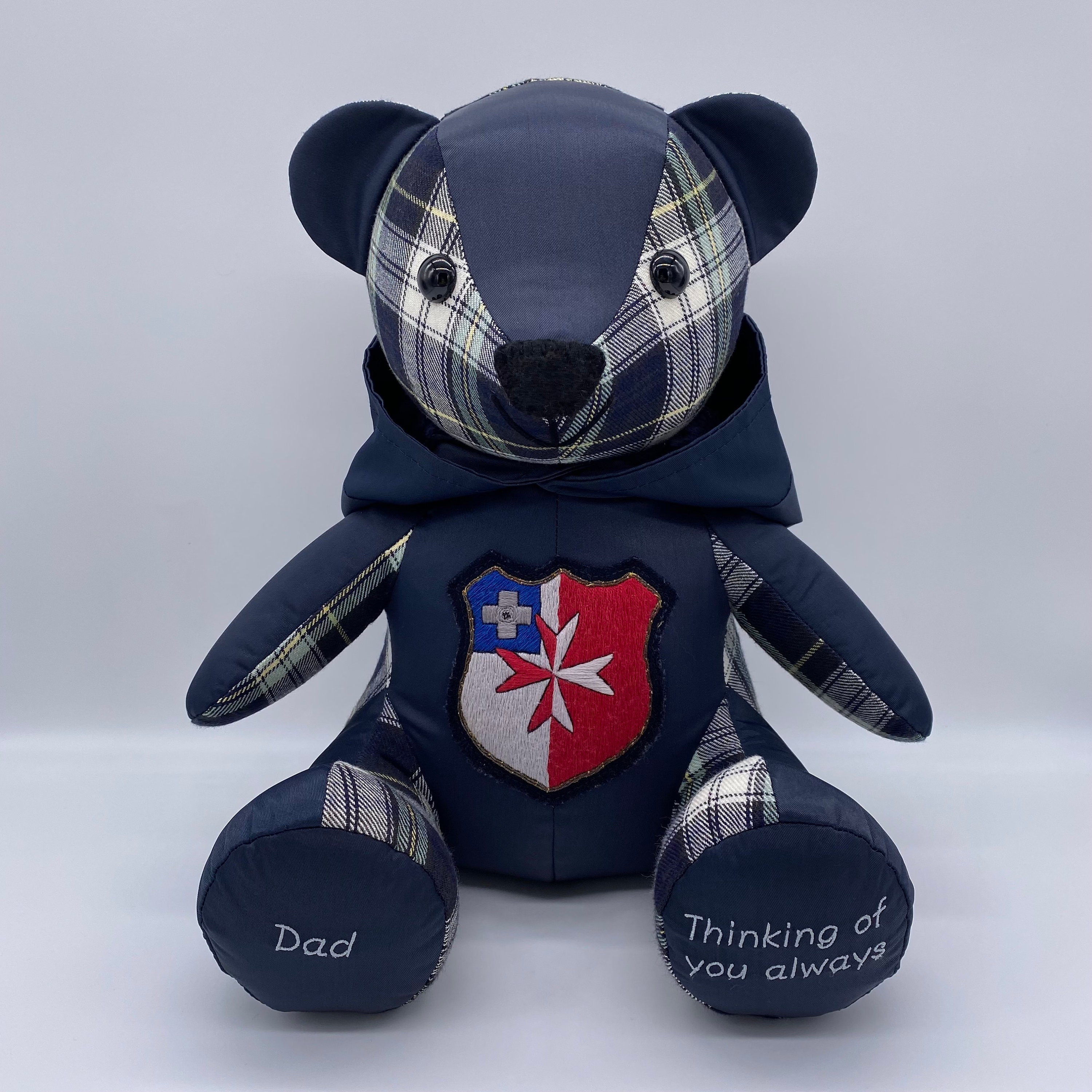 Keepsake Memory Bear From Shirt and Personalised With - Etsy UK